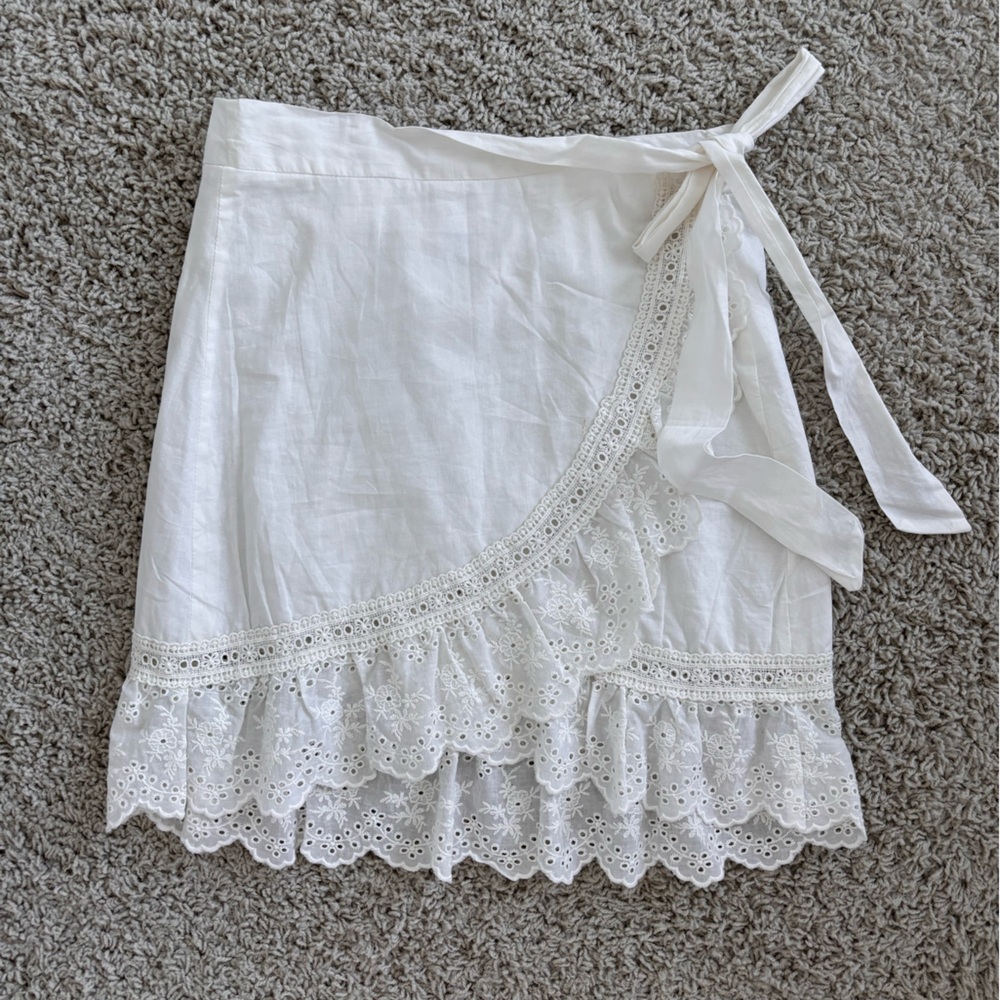 White Wrap Skirt